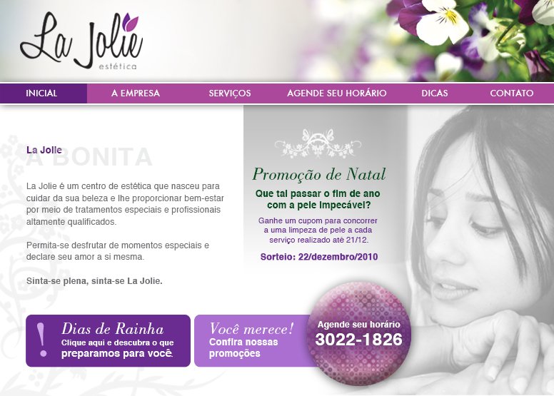 Site - La Jolie Estética