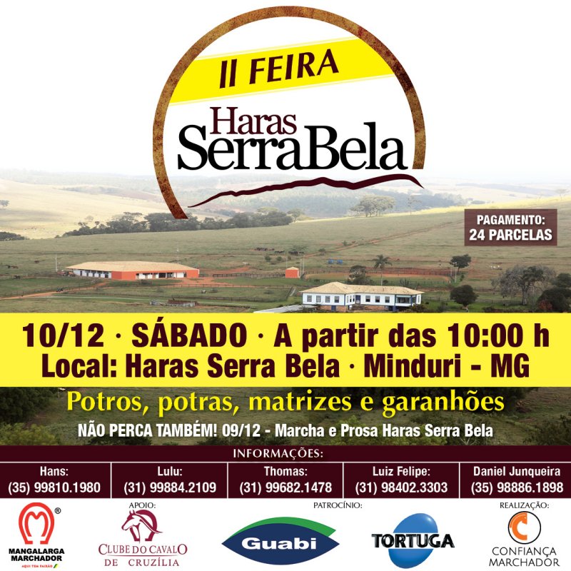 Publicidade web - II Feira Haras Serra Bela